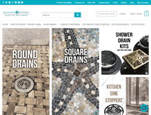 Tablet Screenshot of designerdrains.com